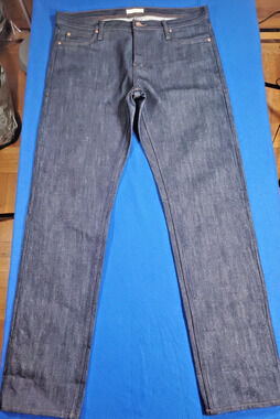 The Unbranded Brand UB101 Skinny 14.5oz Indigo Rigid Raw Selvedge Jeans Men 36